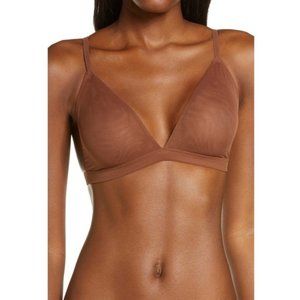 SKIMS Mesh Triangle Bralette Jasper XS